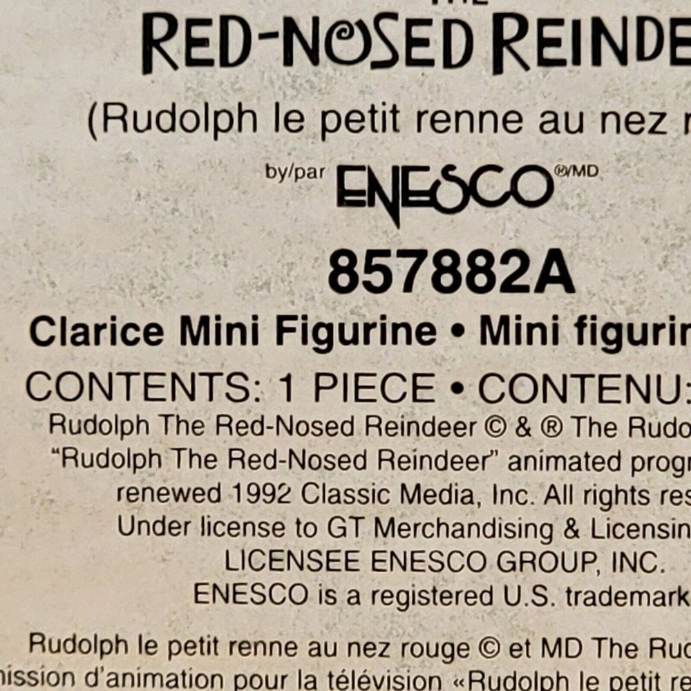 4 Enesco Mini Figures Sam Hermey Clarice Bumble from the Island of Misfit Toys - Picture 6 of 16